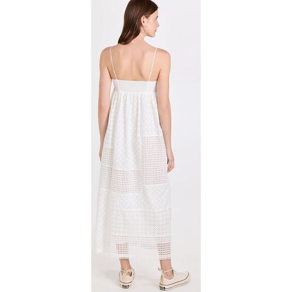 RAILS Lucille White Eyelet Mix 100% Cotton Dress NWT Size Large - Picture 2 of 11